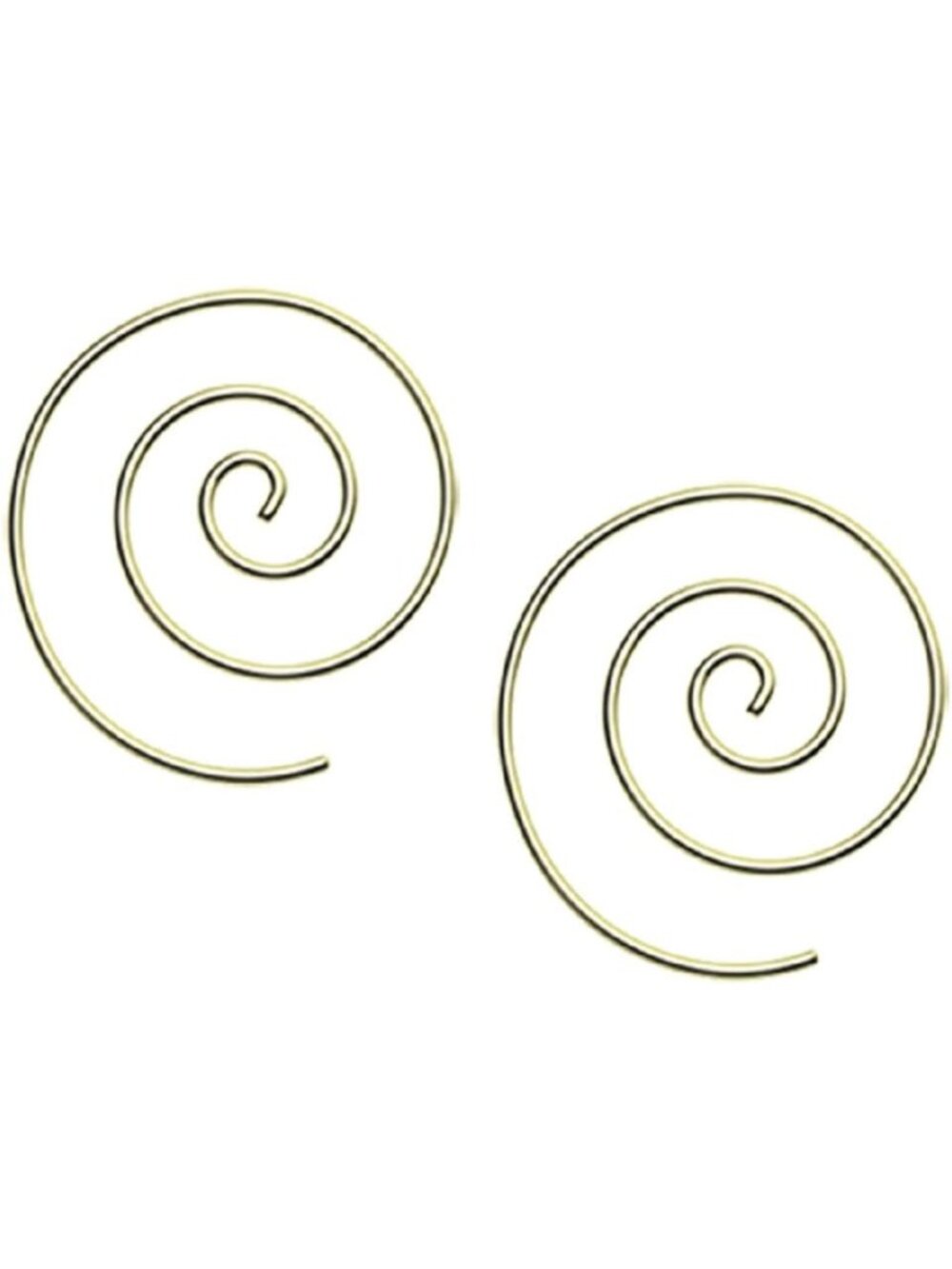 Small Spiral Coiled Hoop Earrings, 14-20GA Stainless Steel, Stylish & Durable